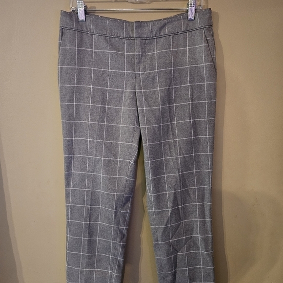 BANANA REPUBLIC plaid dress pants women’s size 6 - Picture 1 of 3